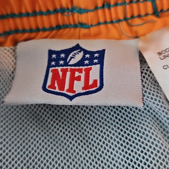 NFL Miami Dolphins Lined Swim Trunks, Size 14/16 🐬🏈 - Picture 5 of 13